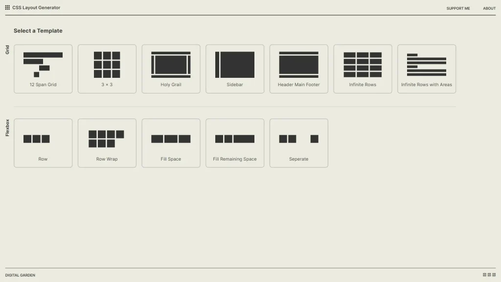 Layout Bradwoods screenshot web