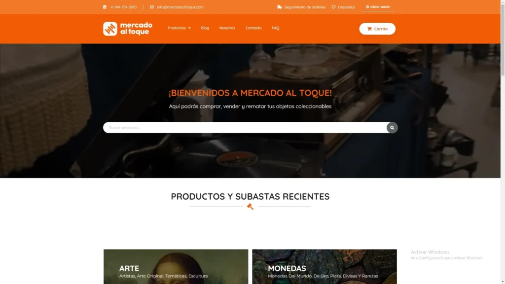 Mercado al toque - Homepage