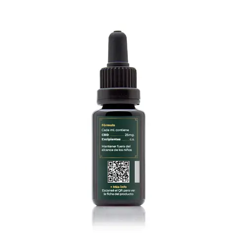 Botella de aceite de cannabis de 20ml - Buda Lab